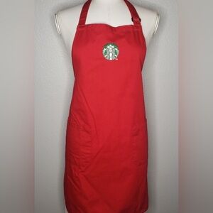 Starbucks red apron